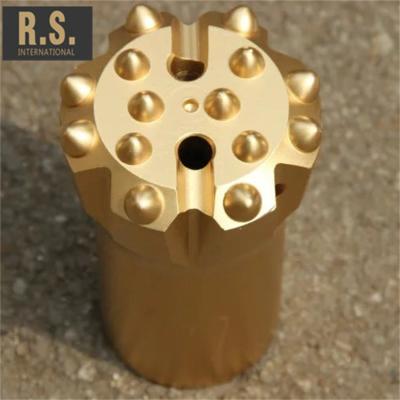 China RS Tungsten Carbide Thread Button Mining Drill Bit With Flat Face For Drop Center Face R32, T38, T45, T51, GT60 for sale