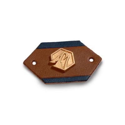 China Viable Custom Leather Apparel Brand Logo Cloth Damask Main Woven Private Garment Labels Patch Viable for Coat and Jacket Suit Clothes for sale