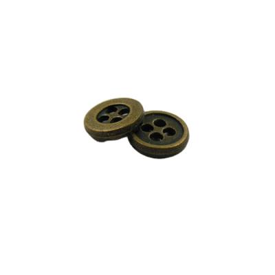 China Durable Concave Durable Alloy 4 Hole Western Metal Buttons With Logo for sale