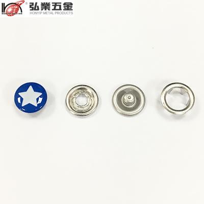 China Viable Brand Logo Metal Clip Snap Baby Button for sale