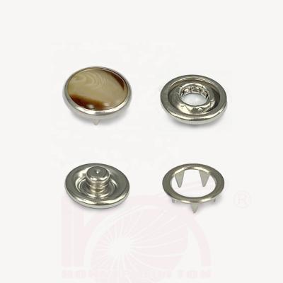 China Snap Ring Wooden Fork Design Pearl Snap Button For Shirt for sale