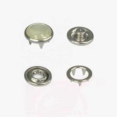 China GRS Horn Pearl Four Part Silver Crotch Button Rim Long Lasting Snap For Jeans Jacket for sale