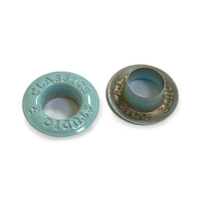 China GRS nickel free porcelain made factory direct wholesale indelible stainless steel canvas button eyelets for shoes for sale