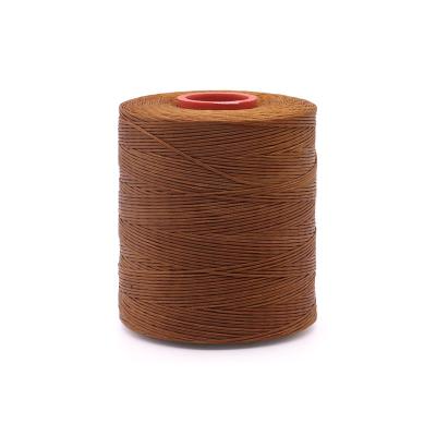 China 100% Polyester Flat Braided Sewing Yarn For Leather Braided Wax Thread 240 Colors for sale