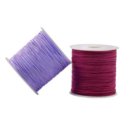 Chine 2 Fil de nylon de couleur singule ou arc-en-ciel pour le macrame chinois à vendre