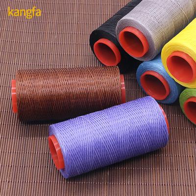 China 150D Waxed Book Binding Thread for Beginners Leather Craft DIY Bags Ring Twisted for sale