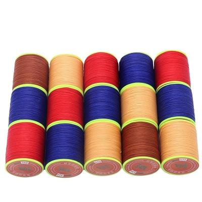 China 150D 0.8mm Core Spun Yarn Handmade Leather Sewing Wax Thread for Bracelets Decorate for sale