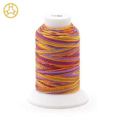 China 12g 18PLY 40 Colors Supply 100% Polyester Multi Color Sewing Thread Polyester Braid for sale