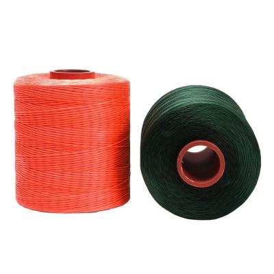 China 400g Texturized Polyester Wax Bonded Braided Thread for Leather Sewing Thread 210D/16 for sale