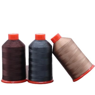 China Dyed Pattern T210 Bonded Nylon Sewing Thread for Upholstery Outdoor Leather Canvas Bag for sale