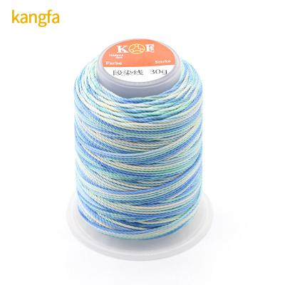 China 30g 15ply Spun Polyester Thread for High Tenacity Rainbow Weaving Crafts from Supply for sale