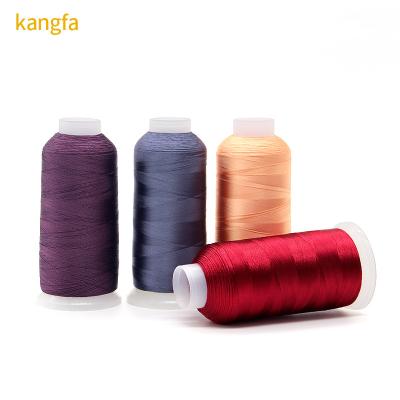 China 120g 5000y 2ply Kangfa 120d/2 Rayon Thread for Computerized Embroidery 2ply Yarn Count for sale