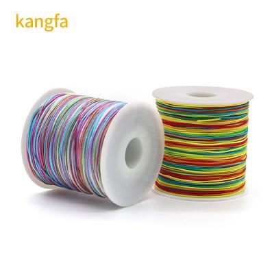 China Singal or Rainbow Color 0.8mm Nylon Cord for DIY Jewelry Accessories Directly Supply for sale