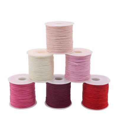 China Singal Color Nylon Knot Braided String Bracelet Cord for Beading and Accessories for sale