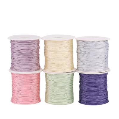 China Nylon suede handwerkdraad voor het perlen van Jade Nylon draad enkelkleurig of regenboogkleurig Te koop