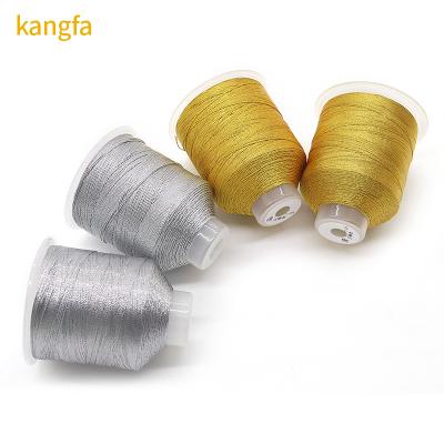 China Jewelry Cord 100% Polyester Silver Silk Metallic Yarn with 3 Strands Multiple Colour for sale