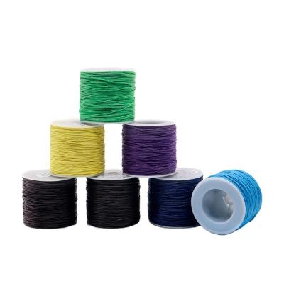 China 200 Colors 1mm Sewing Stitching Cotton Waxed Thread Cord for Leather Crafting Supplies for sale