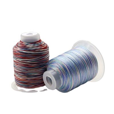 China 100 g de fios de bordados multicolores variados 1000 metros para projetos de tricô à mão à venda