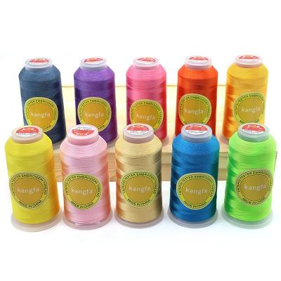 China 4000 Yard 120d/2 Polyester 100% Lot Stock Industrial Embroidery Sewing Thread for Embroidery Machine for sale