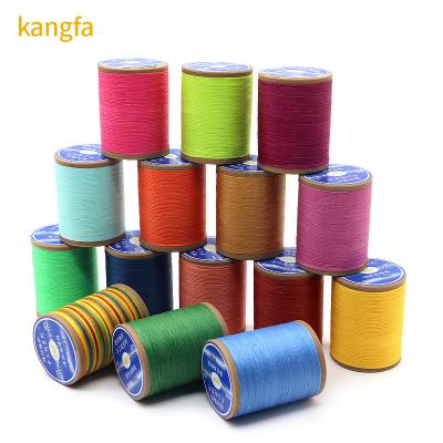 China Flat Wax Flat Lines 0.8mm Leather Polyester Waxed Thread for Handmade DIY Sewing Tool for sale