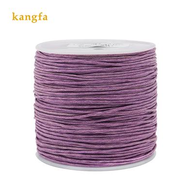 China Round Outlet String Strap Necklace Rope Bracelet Popular Style 1.0 mm Cotton Wax Thread for sale