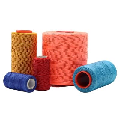 China Waxed Sewing Cord 210D/16 250M Polyester draad voor handgemaakte lederfabrieken Te koop