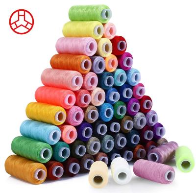 China 60 Farben Regenbogen Polyester Nähgarne für DIY Maschine Stickerei UV Schutz zu verkaufen