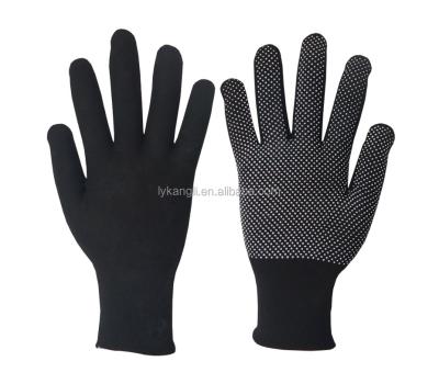 China Widely Mini PVC Dots Nylon Knitted Working Gloves for sale