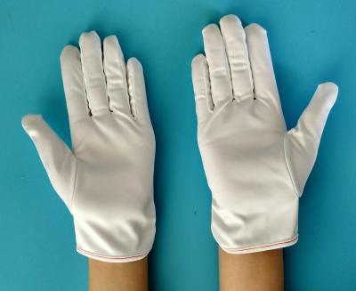 China Anti Static Bleached White 100% Polyester Microfiber Work Gloves For Sale for sale