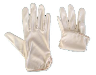 China best selling dust proof Anti-dust laundered white satin microfiber gloves for sale for sale