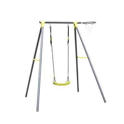 China Outdoor Furniture Garden Playground Equipment Outdoor Kids Swing Set With Metal for sale