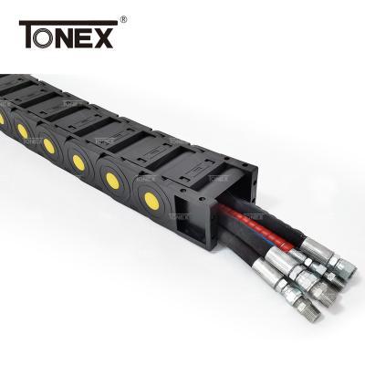 China Wear Resistance Energy Plastic Anchors Chains Drag Anchors Nylon Chain And Pipe Carriers For CNC Machine for sale