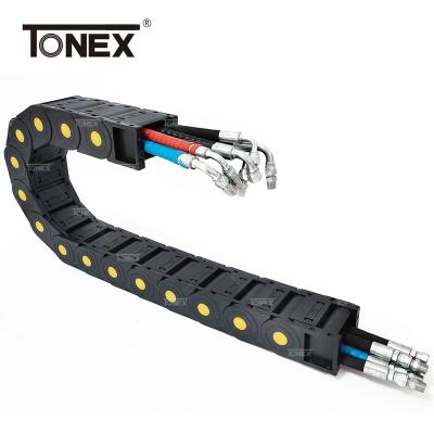 China Wear Resistance / Higt Speed ​​Industrial Tool Cable Chain Fully Enclosed Chain Nylon High Flexibility Dust Free Drag Chain for sale