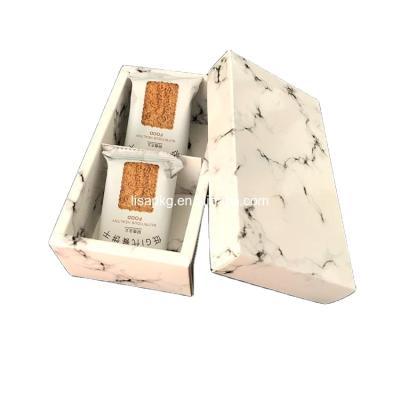 China Recyclable Custom Candy Candle Printing Marble Gift Foldable Packaging Paper Box for sale