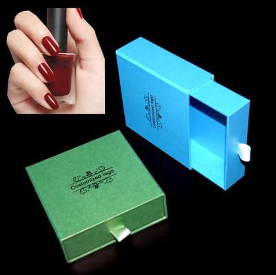 China Beautiful Handmade Luxury Custom Drawer Nail Polish Packing Box for sale