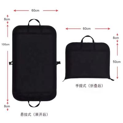 China Recyclable Black Wedding Dress Garment Tote Bag Non Woven Wholesale for sale