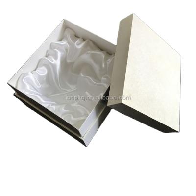 China Custom High Quality White Wooden Box Handmade Art Paper Gift Jewelry Packaging for sale