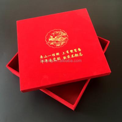 China Handmade Luxury Jewelry Wedding Shoes Wooden Velvet Flower Packaging Gift Box for sale