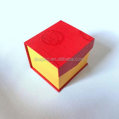 China Handmade Custom Red Magnetic Cheap Small Wooden Packing Box For Gifts for sale