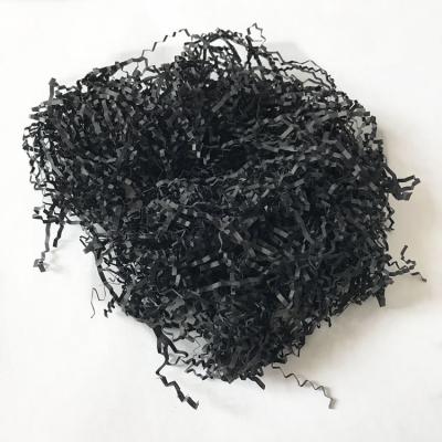 China Custom Black Moisture Proof 3mm Wide Tissue Paper Wrapped Shredded Balls For Sale for sale