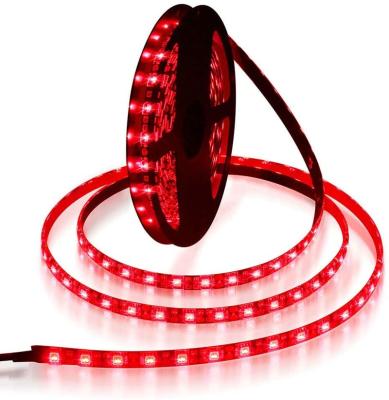 China Residential Residential LED Strip 16.4FT Red Light SMD3528 IP65 Waterproof For Halloween Thanksgiving Car Bar Club Home Decoration for sale