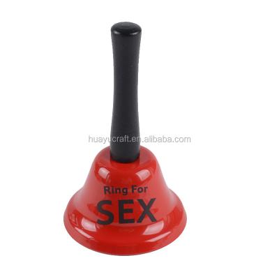 China School Ring Hand Bell Traditional Style Novelty Wedding Party Decoration Newcomer/Reception/Dinner Hand Bell with Handle for Bachelor Party for sale