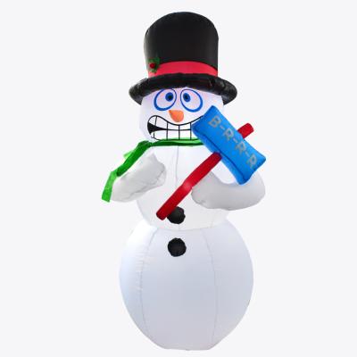 China Christmas Yard Decoration 180cm/6ft Inflatable Flipping Snowman For Christmas Indoor Outdoor Snowman for sale