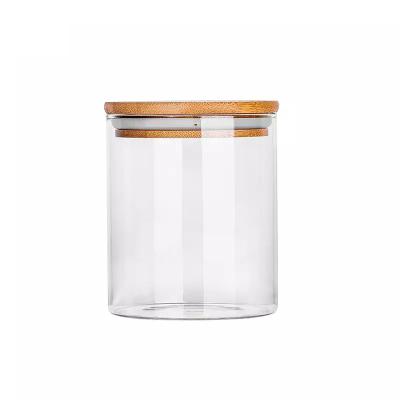 China Sustainable Cheap Price Promotional Wholesale Storage Airtight Storage Glass Food Container with Lid for sale