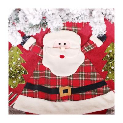 China Fabric Accept Customization Home Decoration Embroidered Sublimation Christmas Tree Skirt For Home for sale