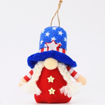 China Indoor Cloth+cotton China Christmas Decoration Fabric Cotton Independence Day Gnome Decor for sale