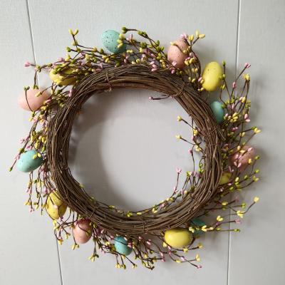 China Wooden Grass Factory Manufacturing Craft Bunny Easter Wreath Miscellaneous Supplies for sale