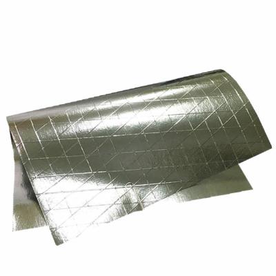 China Heat Insulation Aluminum Foil Wrapping Paper Moisture Proof Upper Reflective Side Wrapping Paper for sale