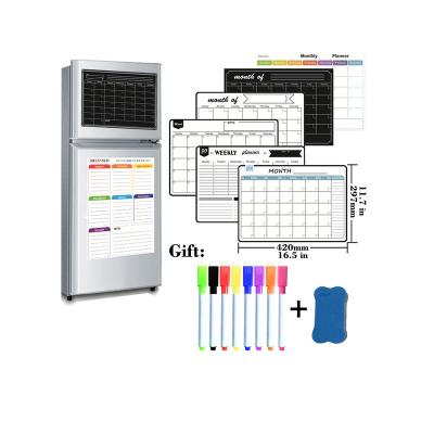 China Roll Up Fridge Custom Weekly Magnetic Dry Erase Whiteboard Planner Magnetic Whiteboard for sale