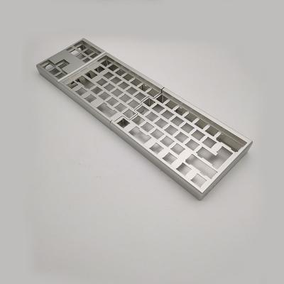 China Aluminum Metal CNC Milling Services Services 60 Percent Keyboard 61 Keys RGB Prototype Molduras Teclado Custom CNC Mechanical Keyboard for sale